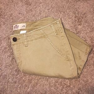 Khaki Hollister Shorts